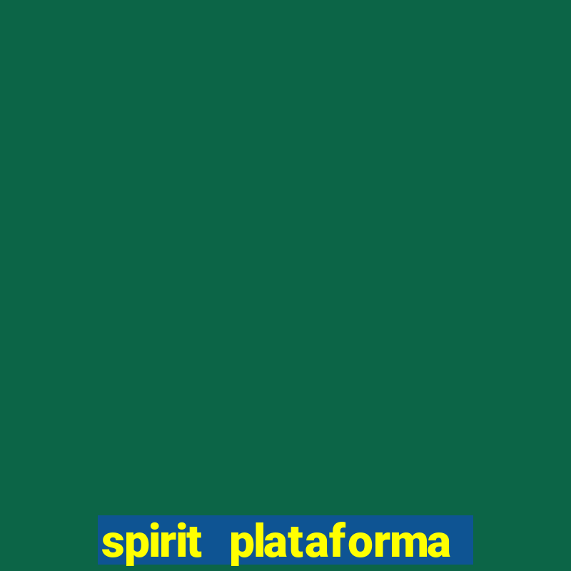 spirit plataforma de jogos